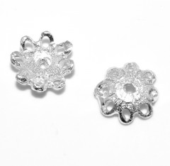 Floricele decorative 8mm, Argint 925